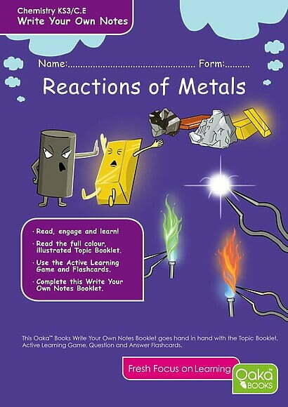 CE/KS3 Science: Chemistry: Reactions of Metals