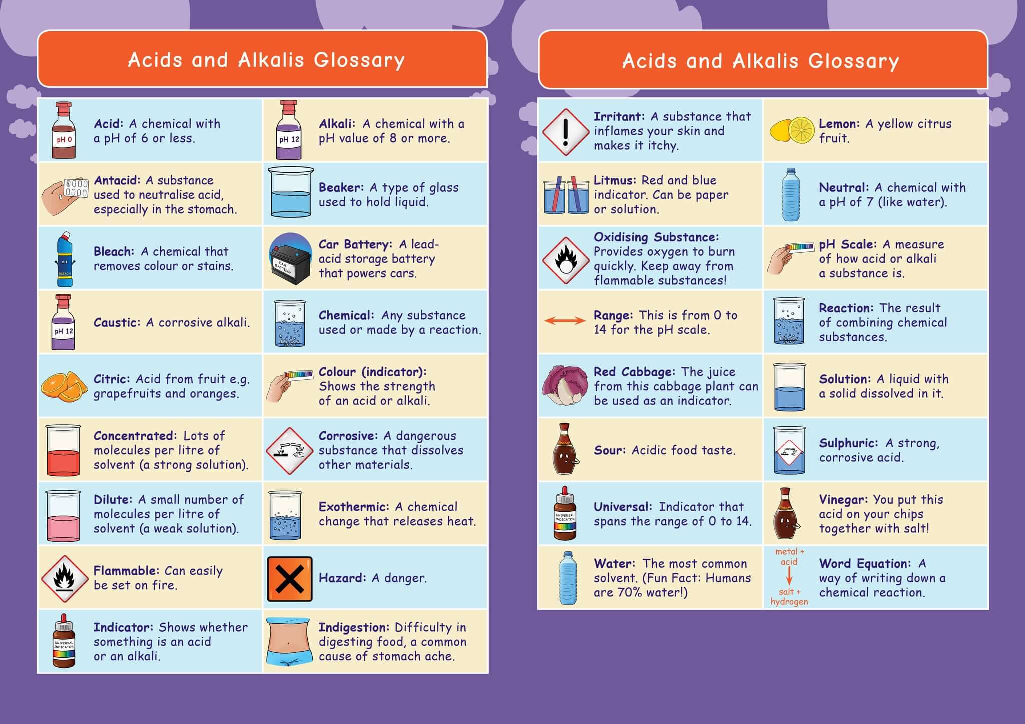 Common Entrance KS3 Science Revision Glossary