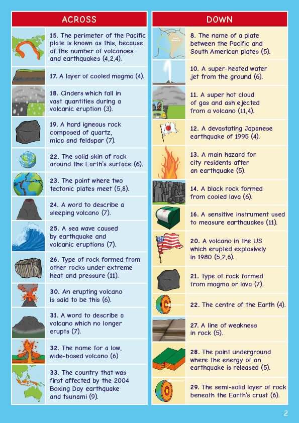 CE/KS3 Geography Crosswords Level 1