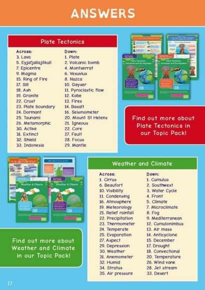 CE/KS3 Geography Crosswords Level 1