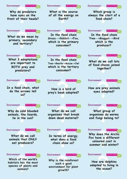 Common Entrance KS3 Science Revision Flashcards