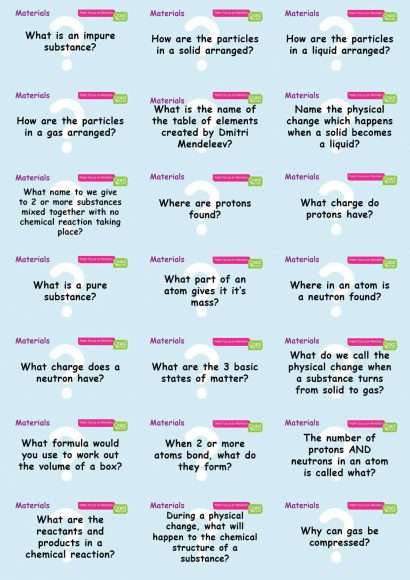 Common Entrance KS3 Science Revision Flashcards