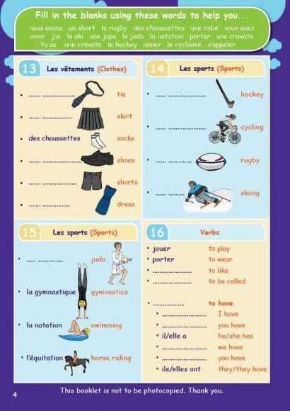CE/KS3 French: All About Me