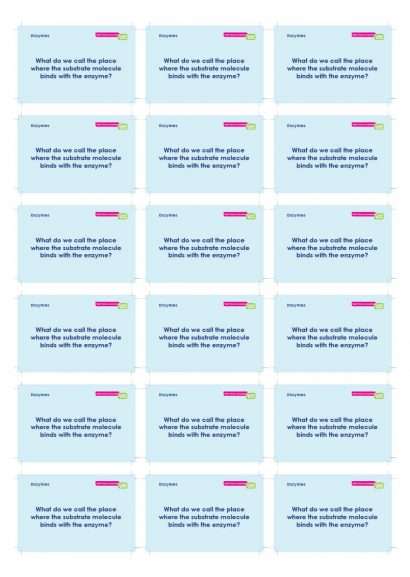 GCSE/KS4 Biology: Enzymes